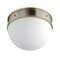 Maxim Lighting Duke 1-Light Flush Mount 12419SWSNSBR - alternate 1